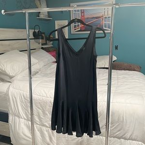 Vintage Club Monaco Navy Blue Dress with Flare Bottom